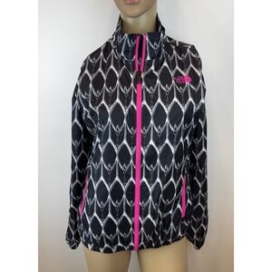 The North Face Windbreaker Jacket Sz Small Full Zip Lightweight Python Graphic